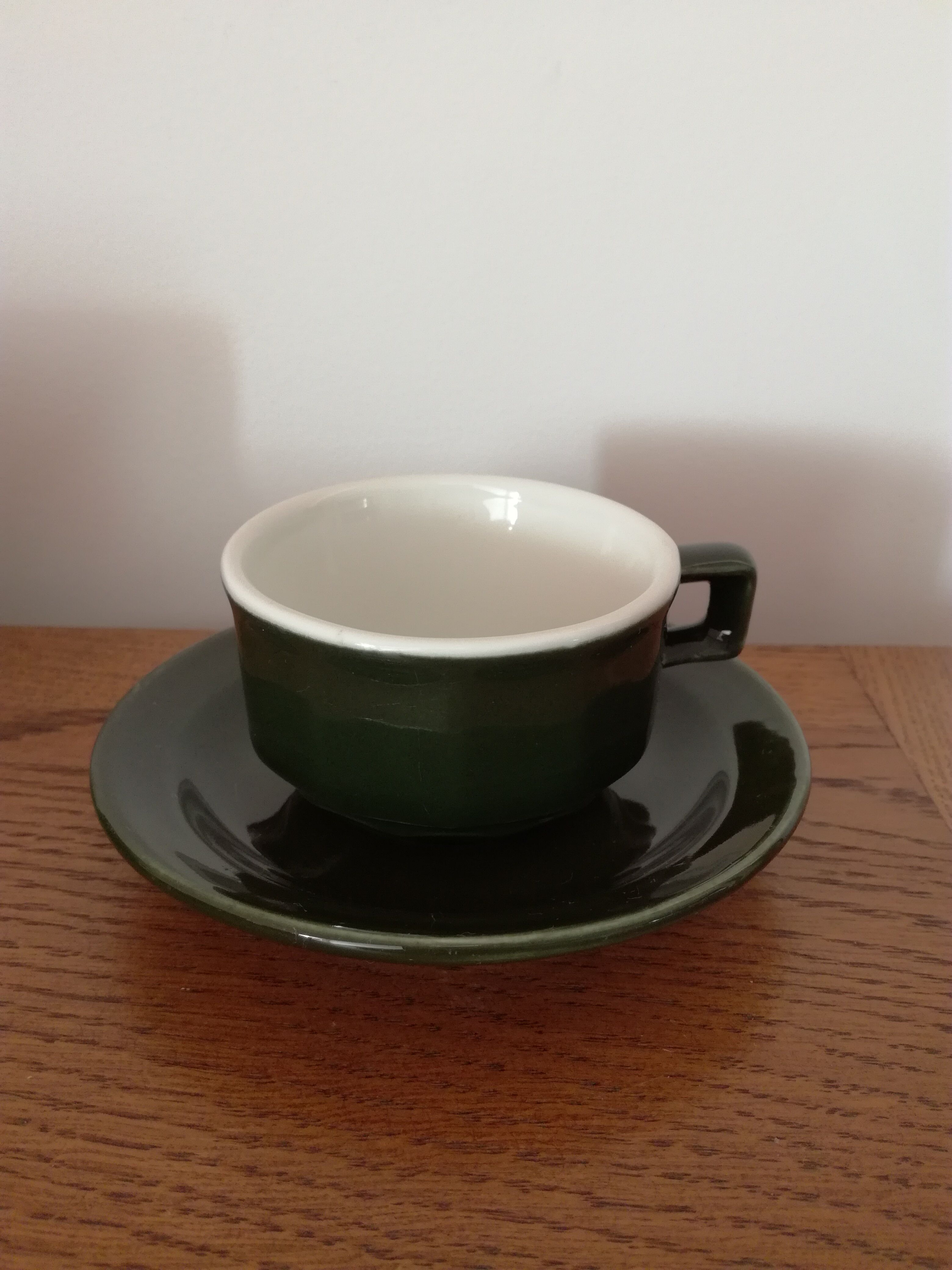 Lot de 5 tasses bistrot vertes