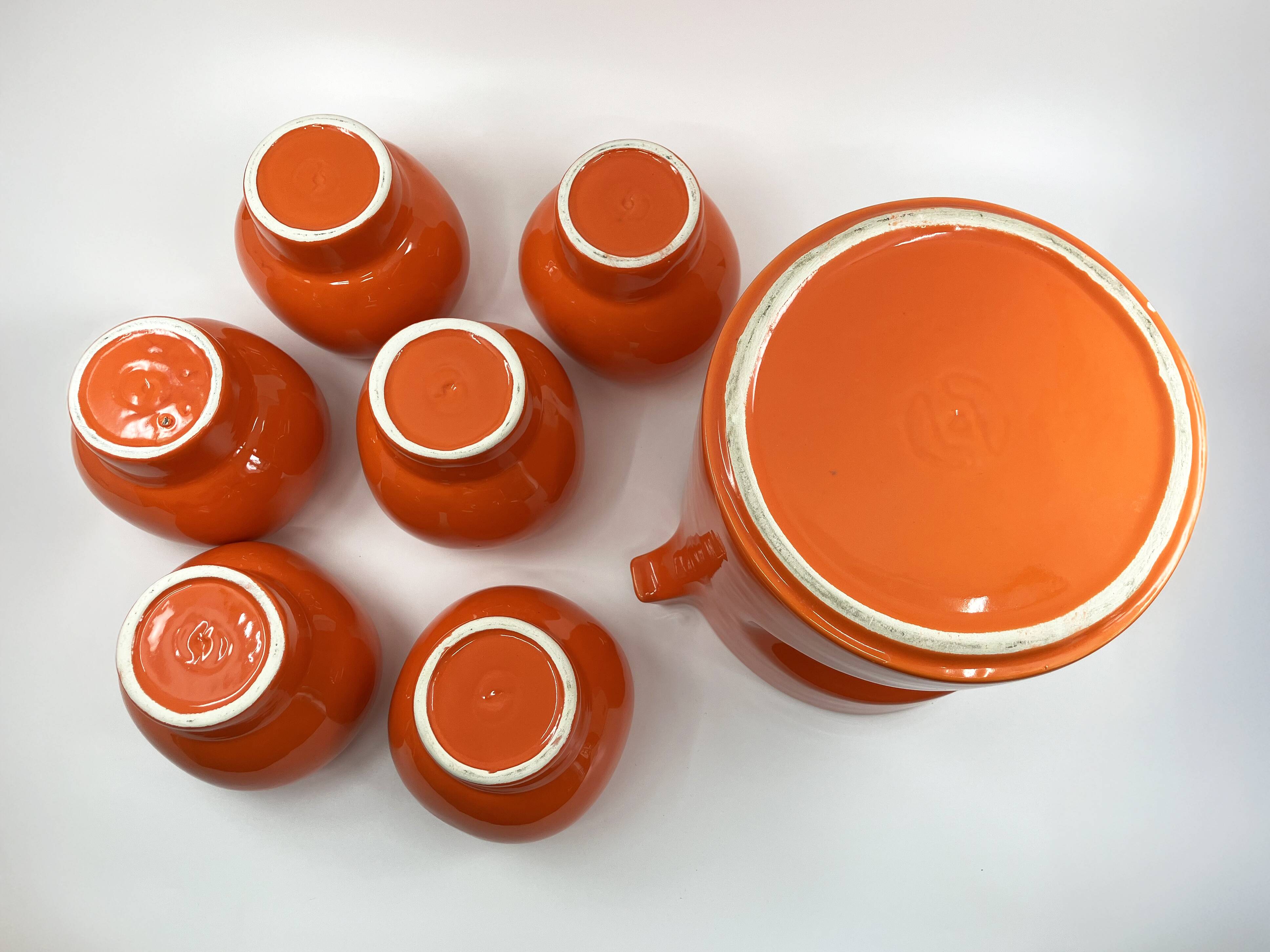 Ceramic bowl/pitcher set • Georges Lanteri for A.R.P. • Circa 70s
