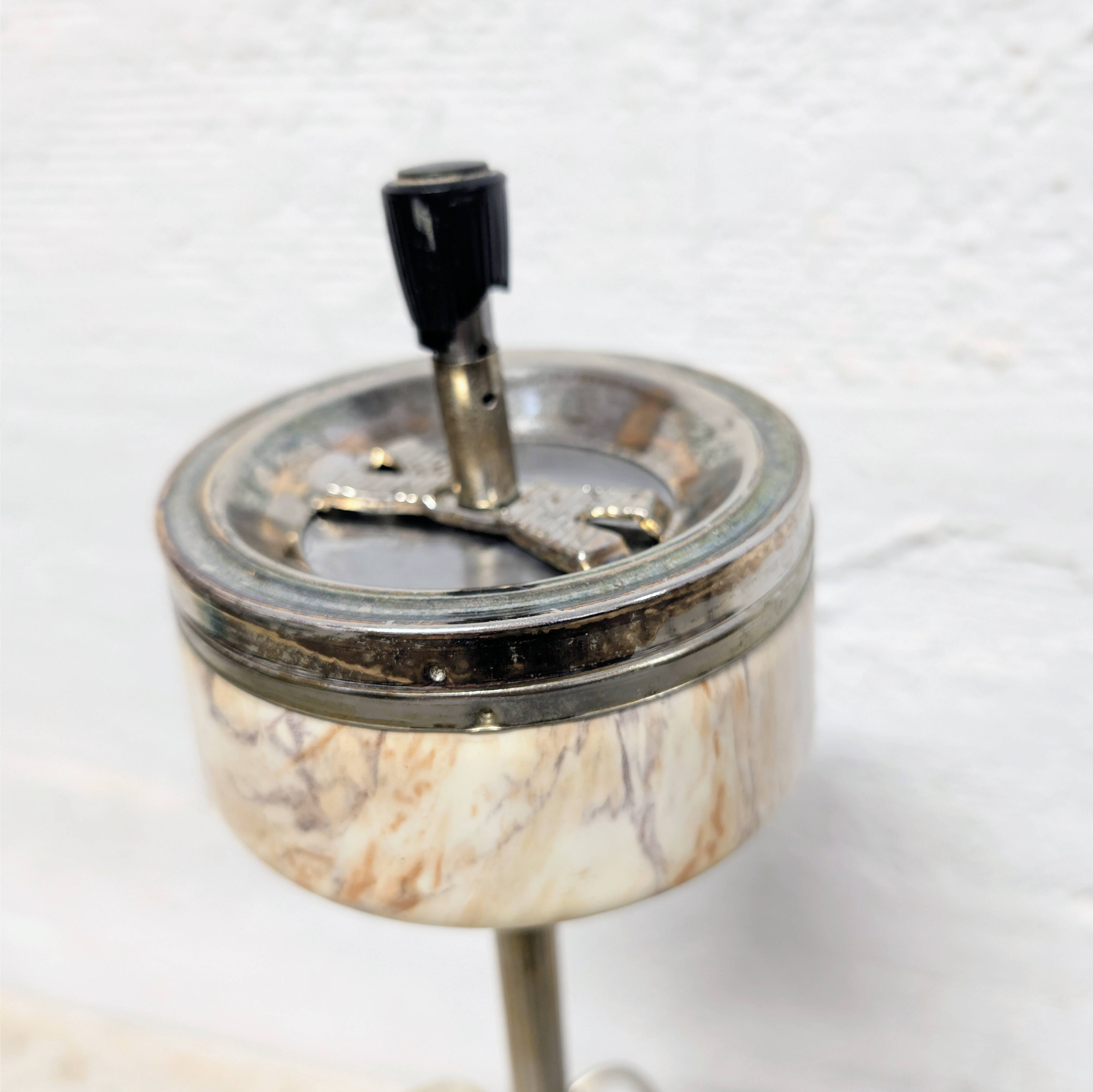 Freestanding ashtray with magazine rack