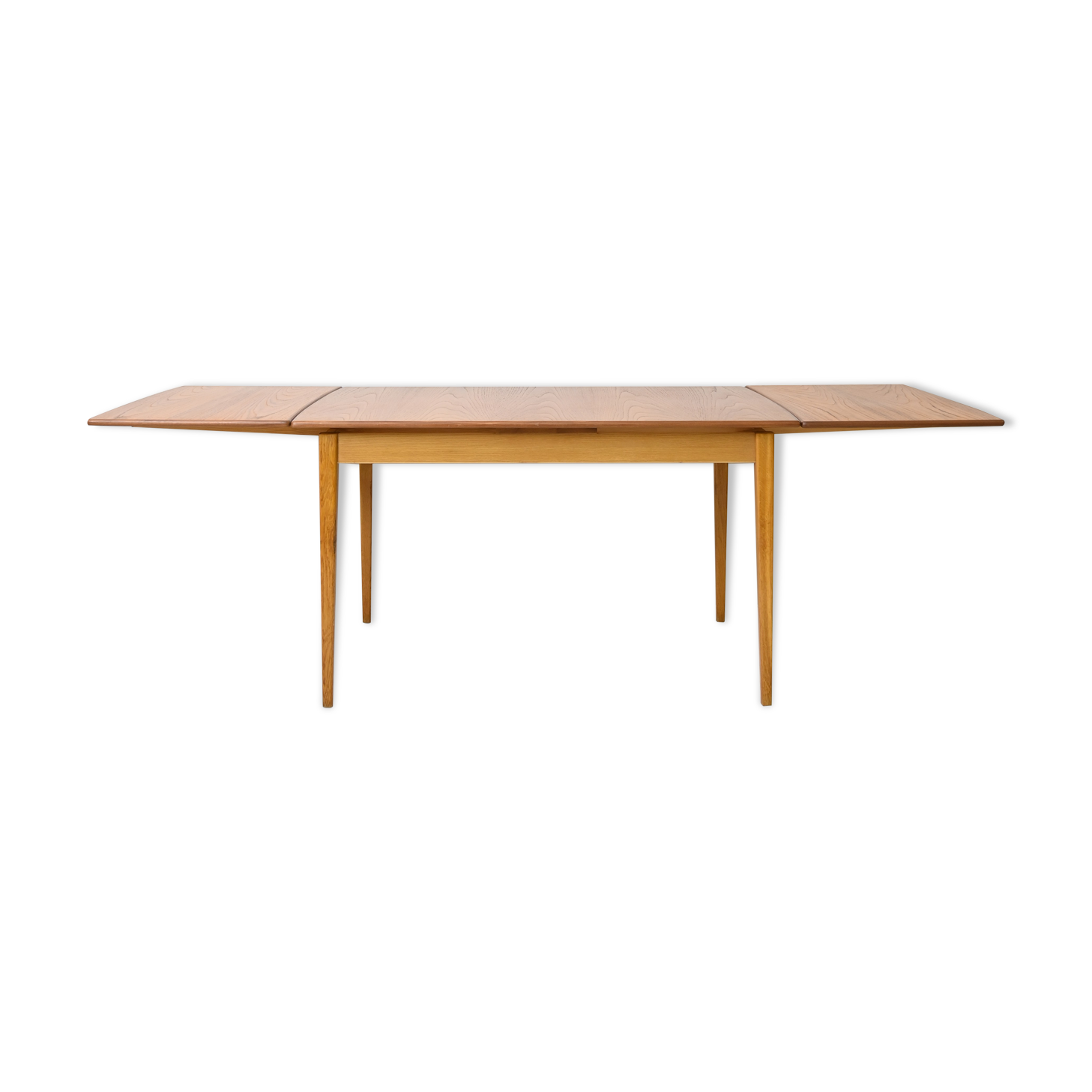 1960s Scandinavian rectangular extendable teak table