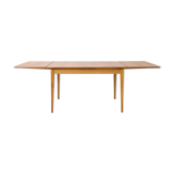 1960s Scandinavian rectangular extendable teak table