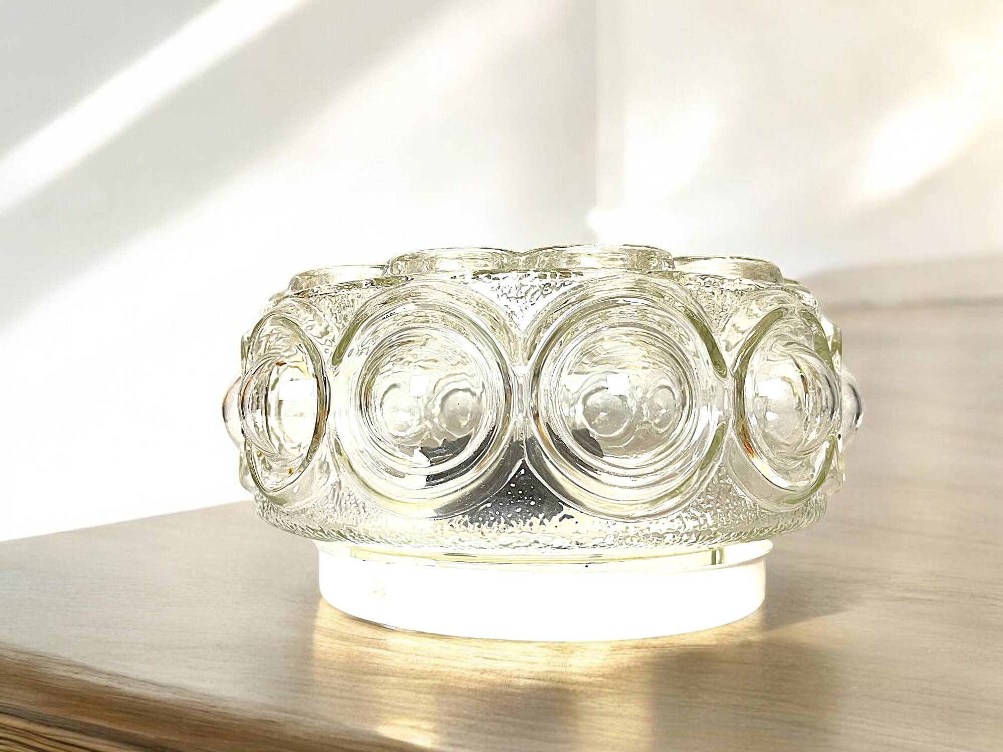 Helena Tynell style bubble glass flush mount lamp