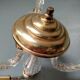Small Venetian chandelier, three-burner twisted blown glass 1950s - Brass, Glass