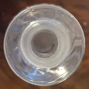 Carafe Jules Grevy 1879 fait main, verre moulé.