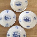 Série de 11 assiettes plates, faïence hollandaise, début XX