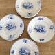 Série de 11 assiettes plates, faïence hollandaise, début XX
