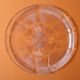 Large Platter Fleur, Vintage Decorative Clear Plate / Arcoroc / France