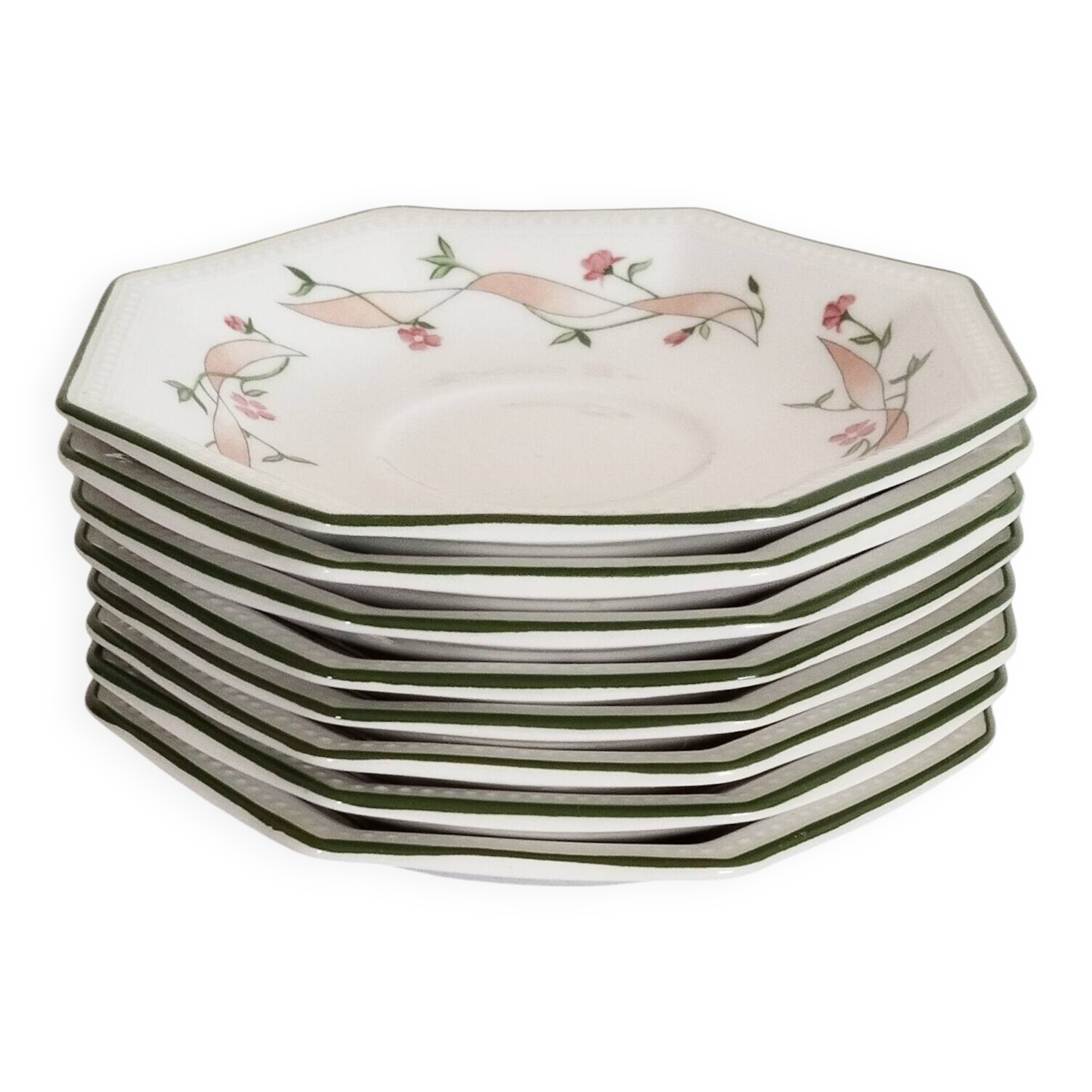 8 "Johnson Brothers" English porcelain saucers or coasters
