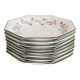 8  sous tasses  ou soucoupes en porcelaine  anglaise  " Johnson Brothers"