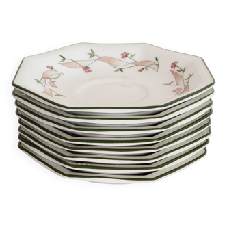 8 "Johnson Brothers" English porcelain saucers or coasters