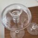 Pair of candle holders in glass paste