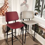 Set of 8 high-end haworth high chairs
