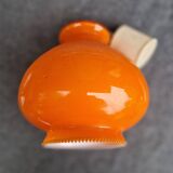 Orange opal glass pendant light from the 70s