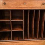 19th-century walnut writing desk.