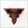 Antique hand-carved wall shelf - 19th century