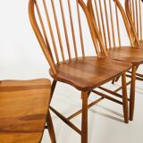 Scandinavian teak dining set with table and 4 chairs, 1960's