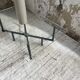 60s glass coffee table