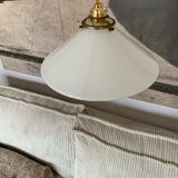 Suspension en opaline blanche