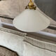 Suspension lamp in white opaline