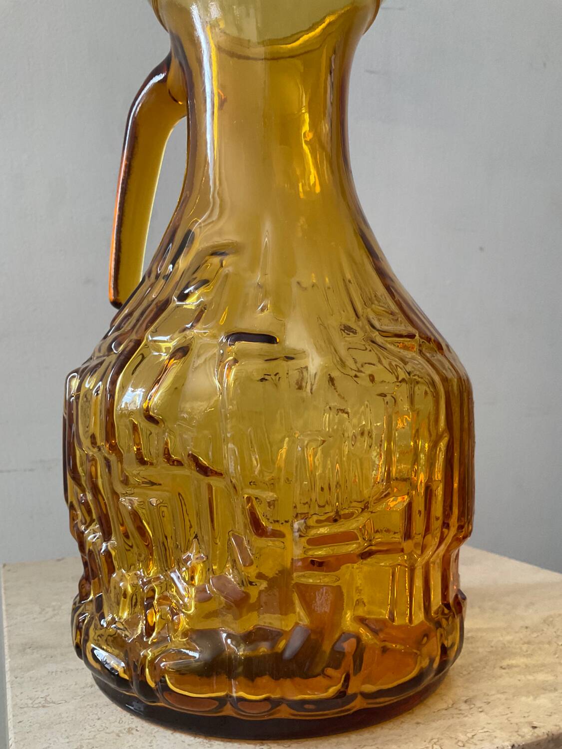 Series of 6 glasses and carafe from the 70s Italy