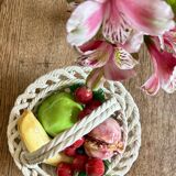 Vintage ceramic fruit basket