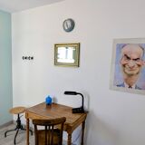 Antique mirror with a gold frame, classic elegance 49 x 38 cm