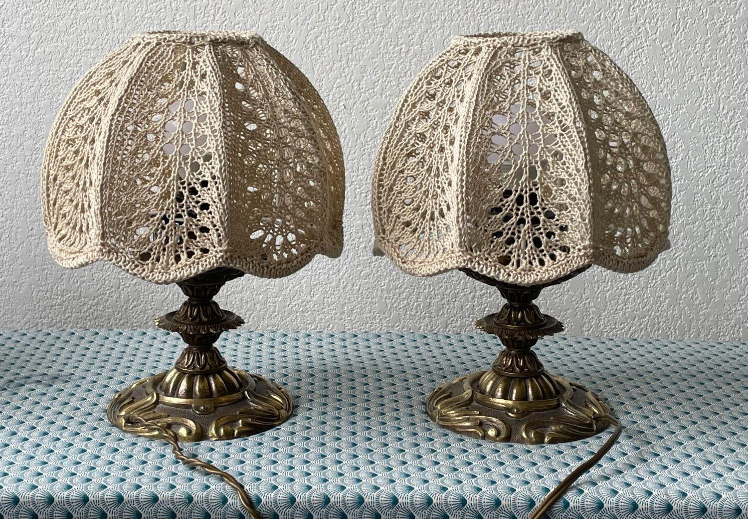 Pair of vintage Bohemian lamps