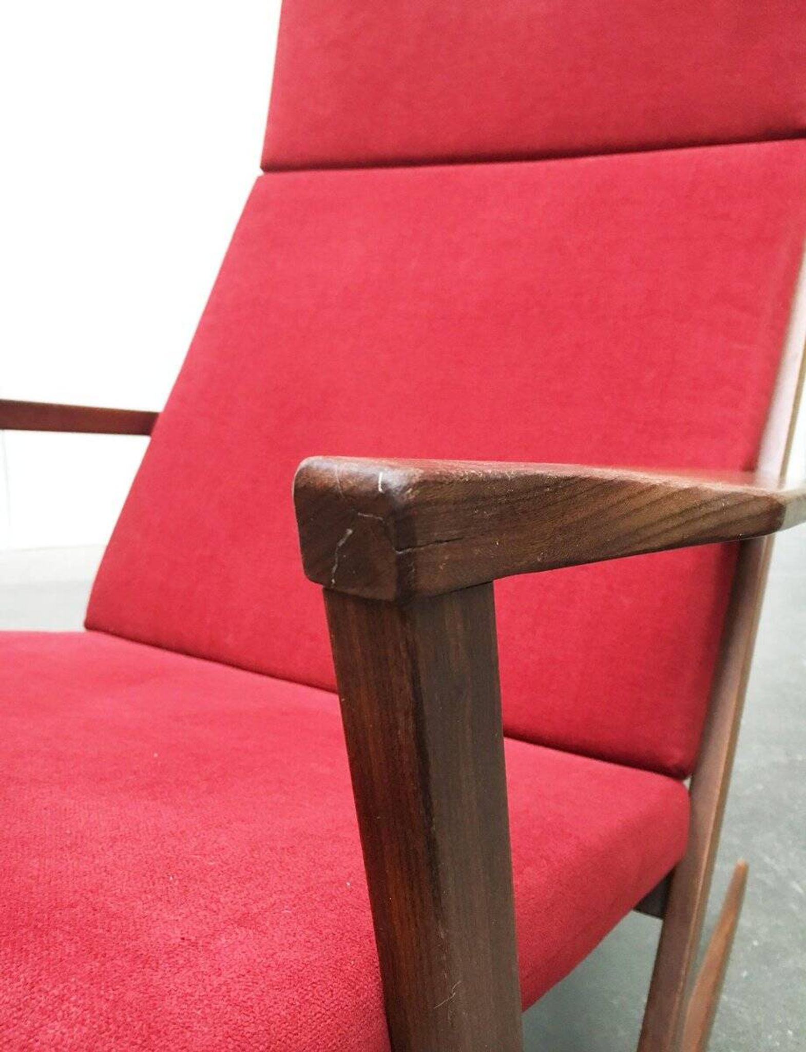Danish rocking chair from the mid-century by Poul Volther for Frem Røjle.