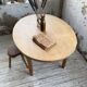 Oval farmhouse table oak 1960