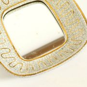 Beautiful small Art Deco ceramic mirror by Gmundner Keramik Austria, 1920