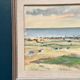 Original Swedish Oil on Canvas - "Beach of Malö" by Bo von Zweigbergk - Signed - Vintage and Framed - 55.5 x 43.5 cm (21.9" x 17.1")
