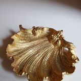 Shell shaped gilded bronze trinket tray small bowl