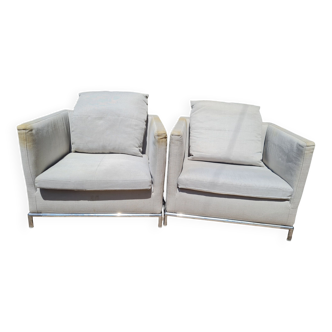 2 armchairs by Antonio Citterio, B&B Italia