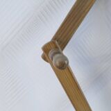Vintage pine accordion coat rack