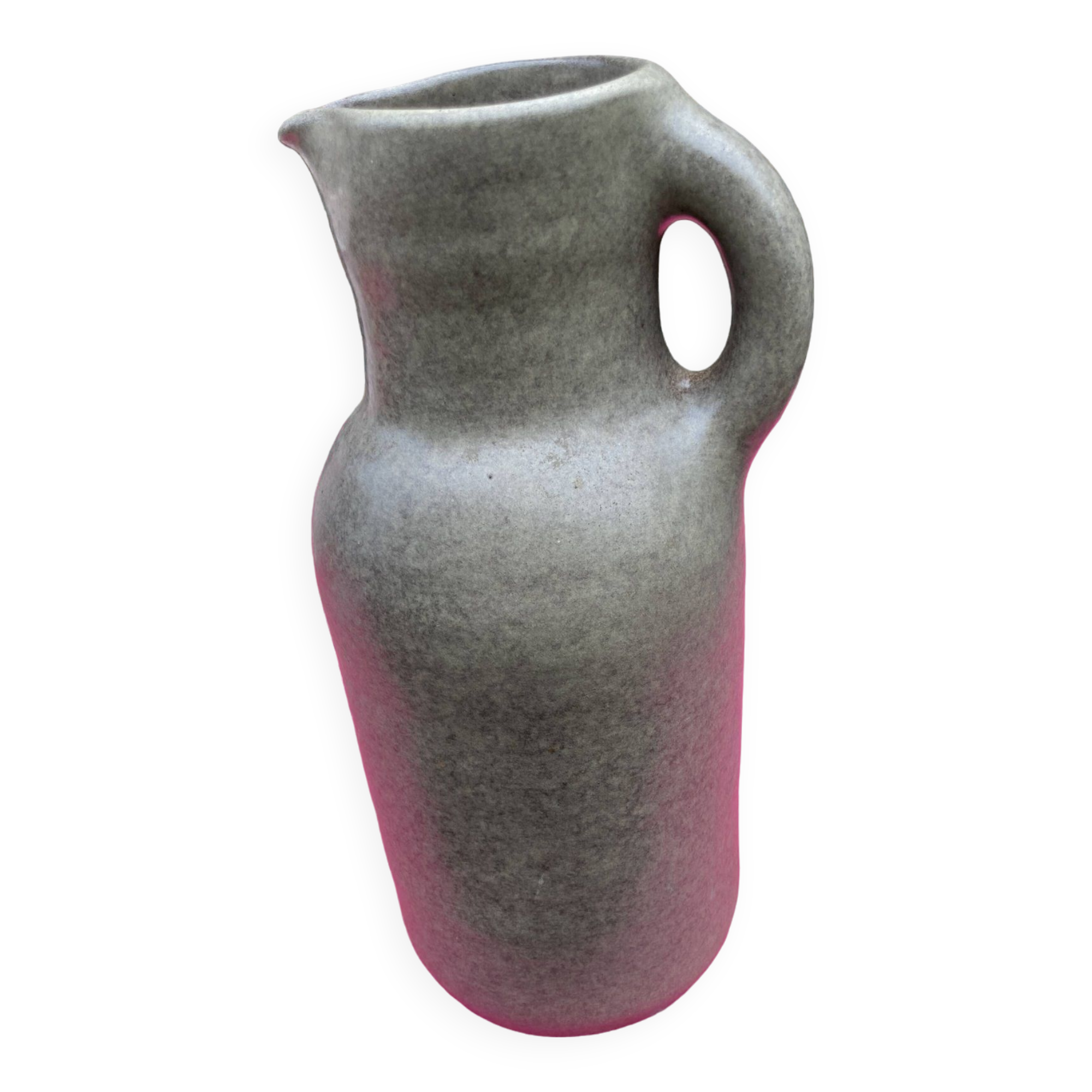 ceramic pitcher pitcher signed Max idlas-era Jouve, vintage 50/60's