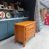Vintage chest of drawers in solid elm