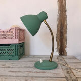 Green metal desk lamp
