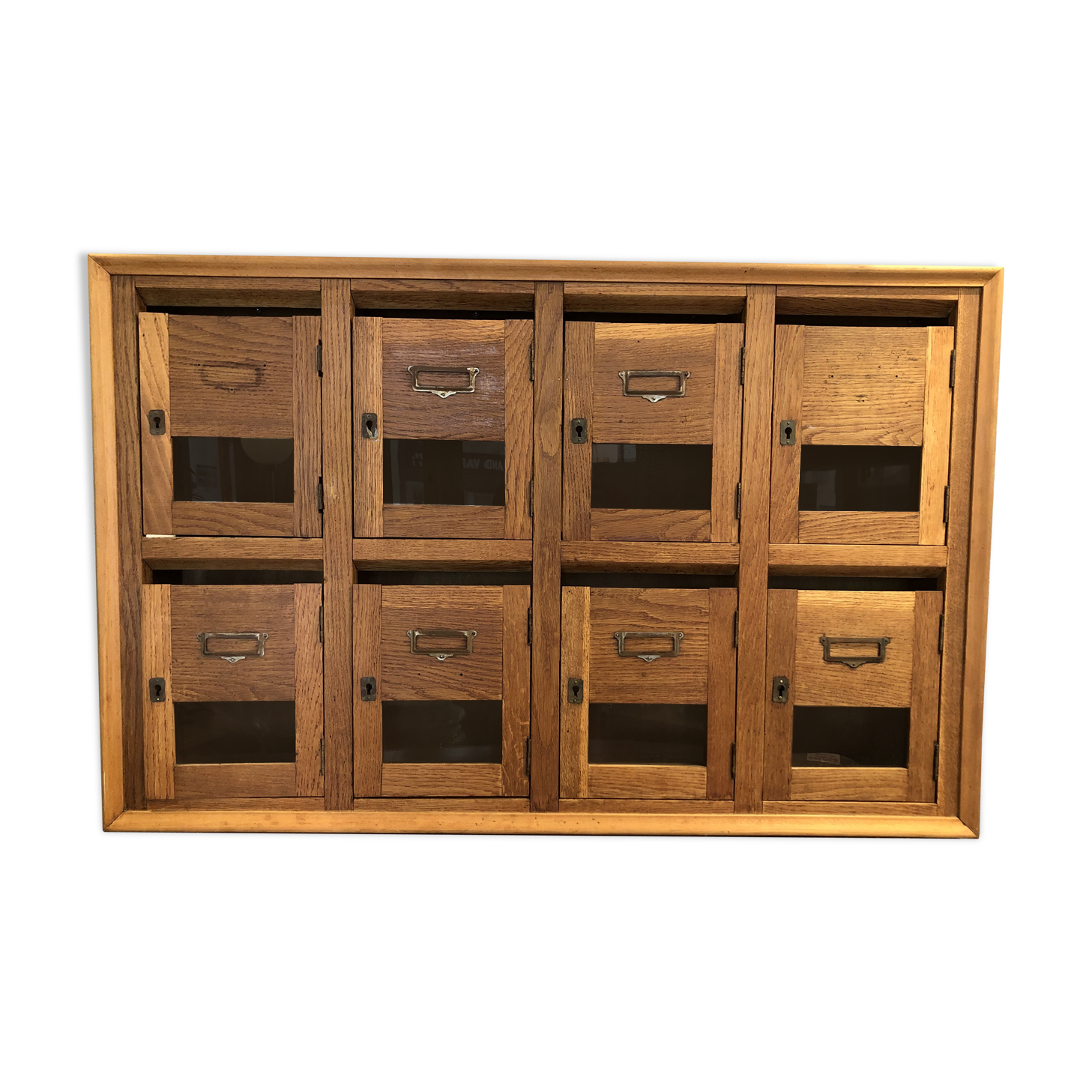 Old craft cabinet letter box oak