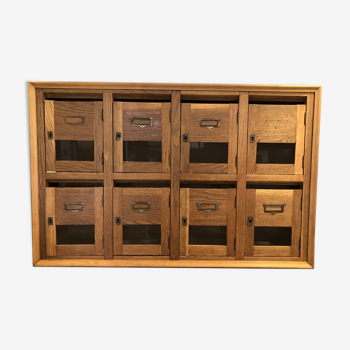 Old craft cabinet letter box oak