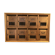 Old craft cabinet letter box oak