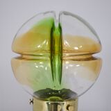 Lamp Kaiser brass glass & amber