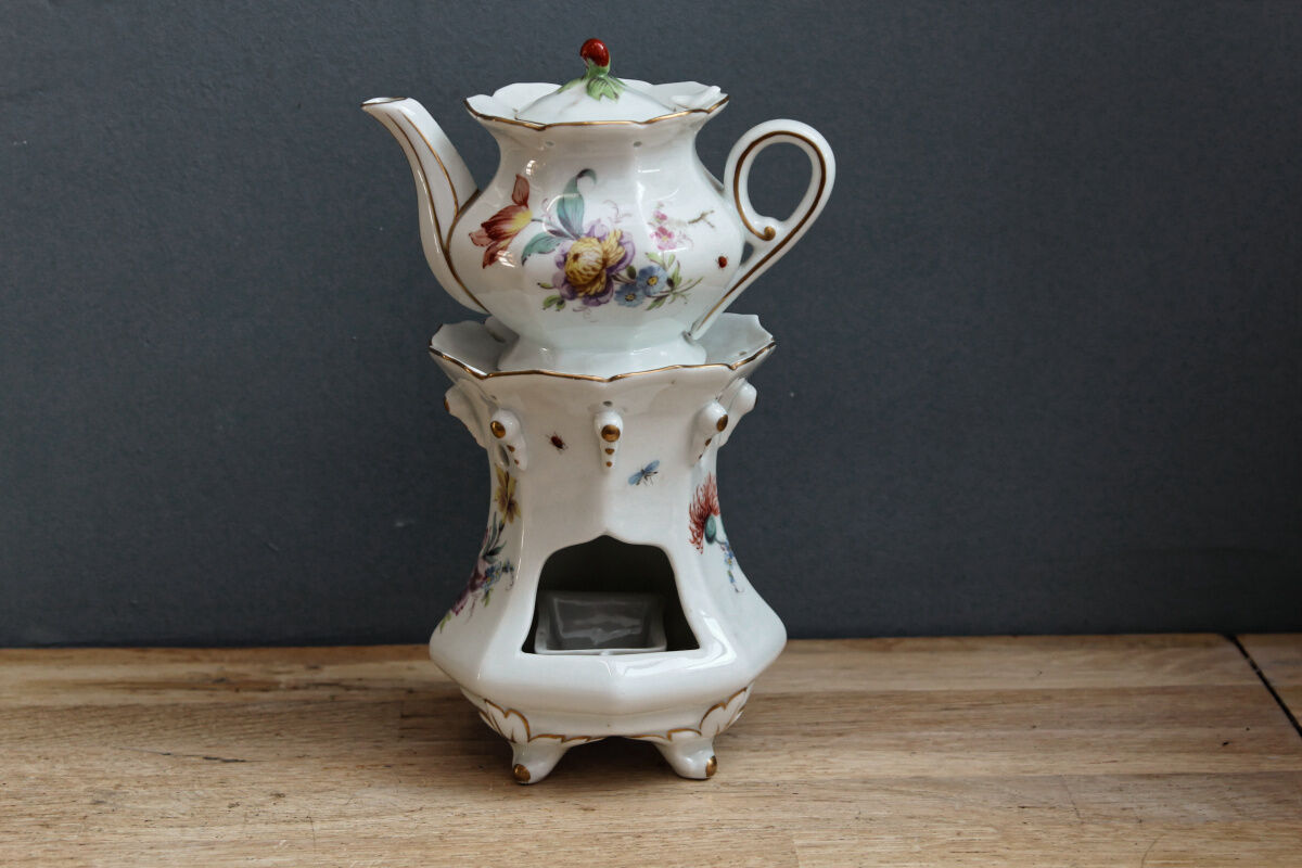 Old earthenware herbal tea maker