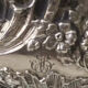 Beautiful pair of Louis XV style silver salt cellars