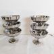 Coupes à glace ou sorbet  , vintage , en inox 18/10 , années 70 , made in France