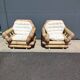 Pair of bamboo armchairs
