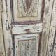 Old yellow wooden cabinet