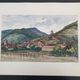 André Duculty (1912-1990) Watercolor on paper "Kaysersberg (Alsace)" Signed lower right