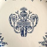 Round ironstone dish "Louis XVI" Clairefontaine earthenware