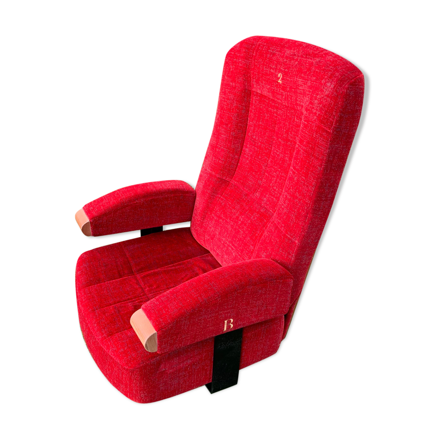 Red velvet cinema chair