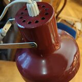 Vintage articulated table lamp red metal